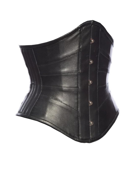 Leather Steel Boned Waist Corset