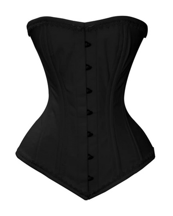 Cotton Steel Boned LongLine Corset